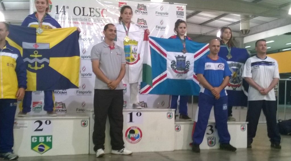 Nicole campeã OLESC - Bolsa Atleta de Jaraguá do Sul 2015